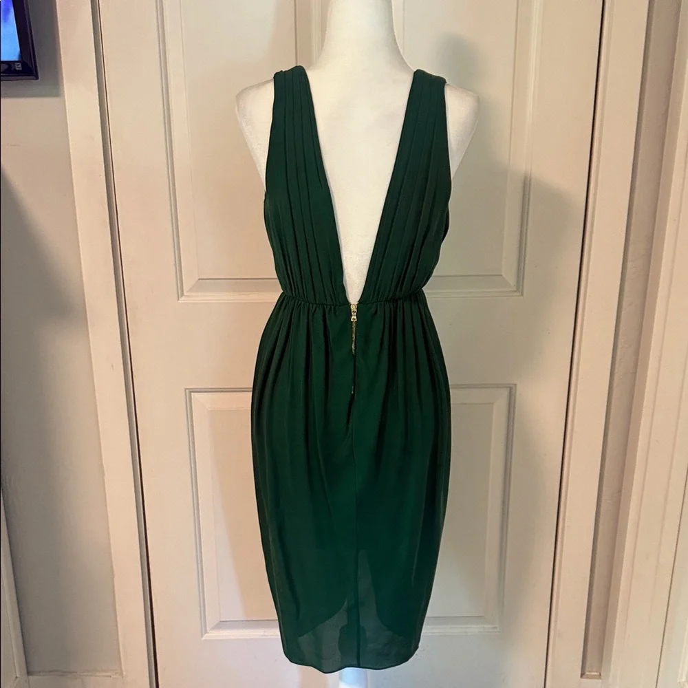 Alice + Olivia Deep Green Midi Dress - Picture 3 of 4
